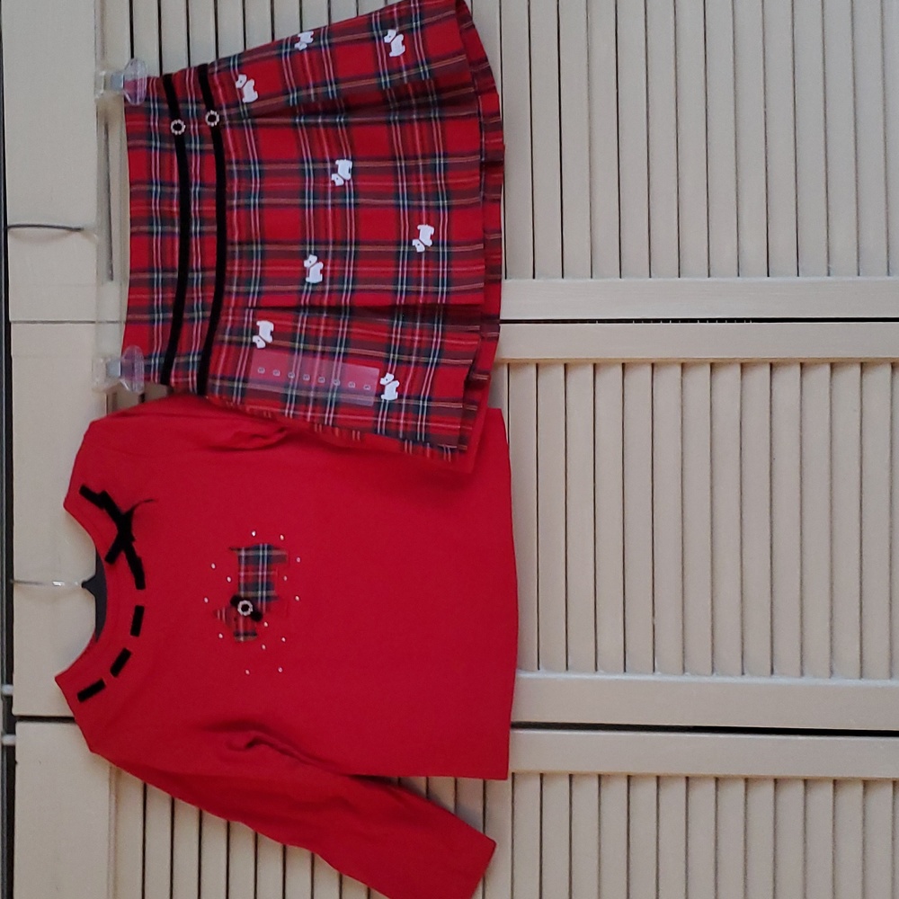 TOFFEE APPLE 2 pc top and skirt.